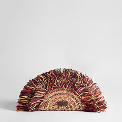 Lily Raffia Fringe Clutch