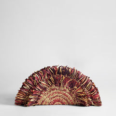 Lily Raffia Fringe Clutch