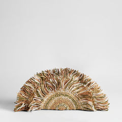 Lily Raffia Fringe Clutch